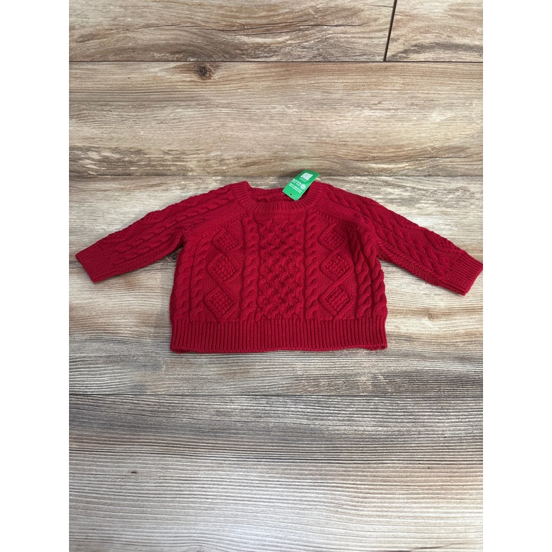 NEW Baby Gap Cable Knit Sweater Red sz 3-6m Red 3m