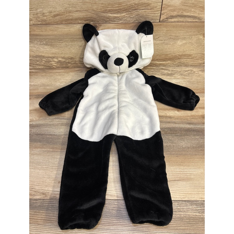NEW Michley Hooded Panda Jumpsuit Black sz 6-9m Black 6m