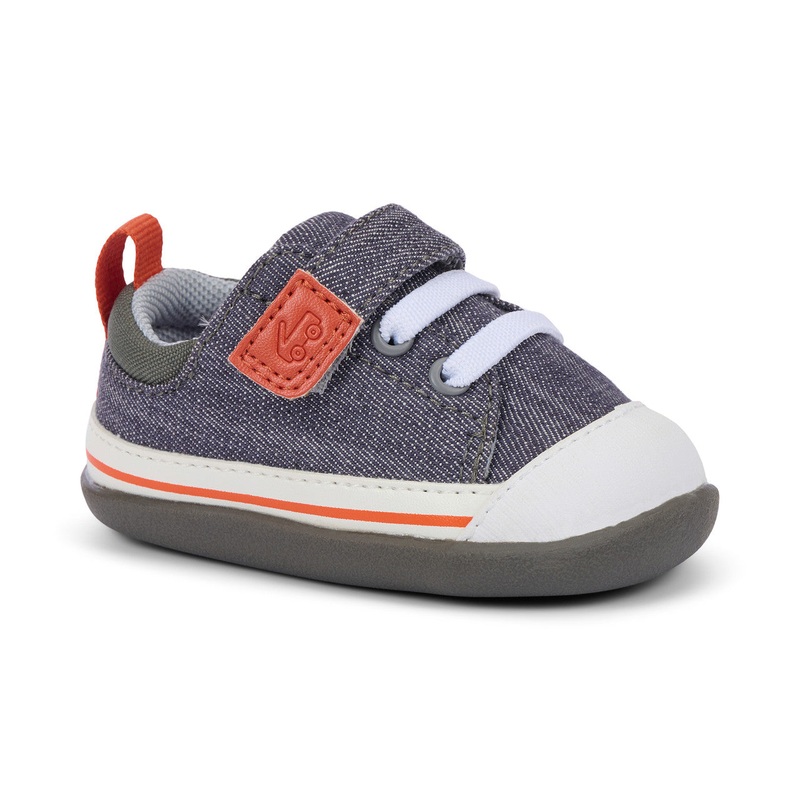 See Run Stevie Mini (First Walker) Gray Denim 3