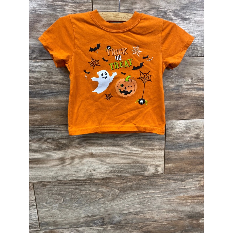 Wonder Nation Trick Or Treat Shirt Orange sz 18m Orange 18m