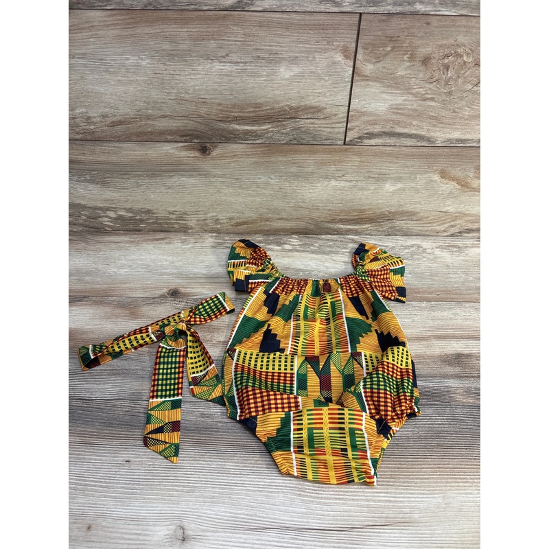2pc Romper & Headband Yellow sz 18m Yellow 18m