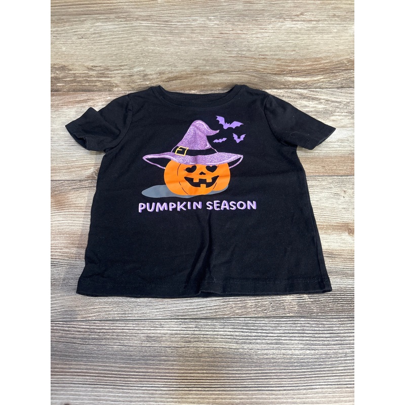 Wonder Nation Pumpkin Season Shirt Black sz 3T Black 3T