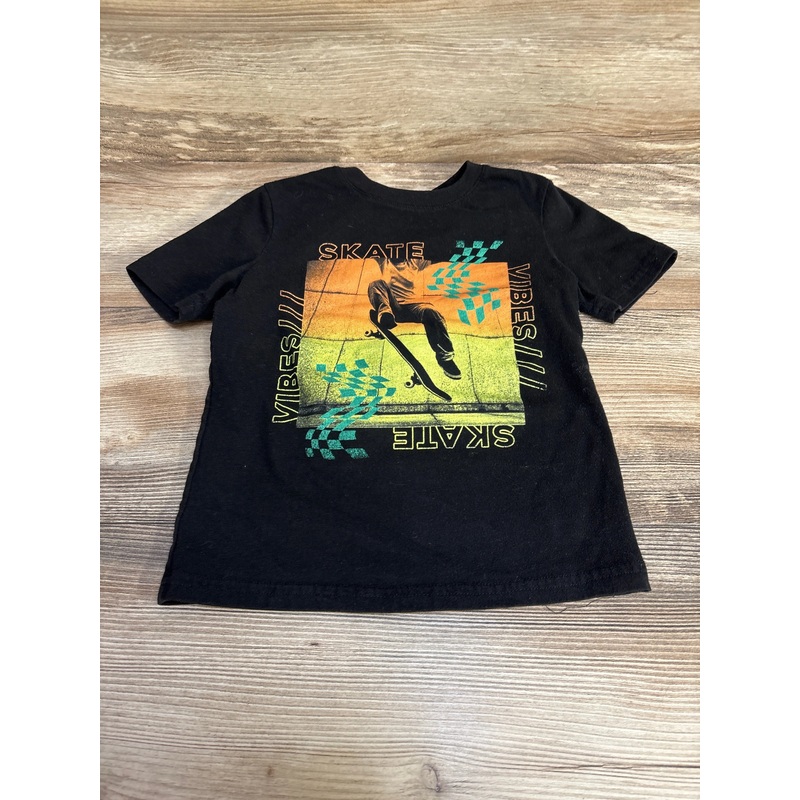 Wonder Nation Skate Shirt Black sz 4-5T Black 4T