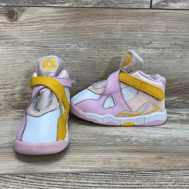Air Jordan 8 Retro GS Arctic Punch Pink/Orange 8c Used