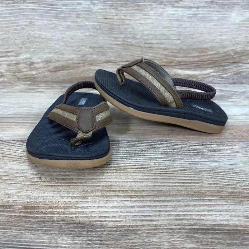 West Harris Lil Cove Flip Flops sz 7c Brown 7c New