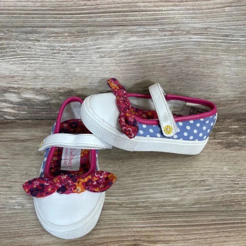 American Girl Wellie Wishers Polks Dot Shoes sz 5c Purple 5c Used