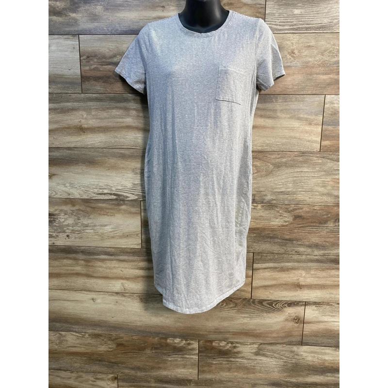 A Pea In The Pod Striped Dress Grey sz Large