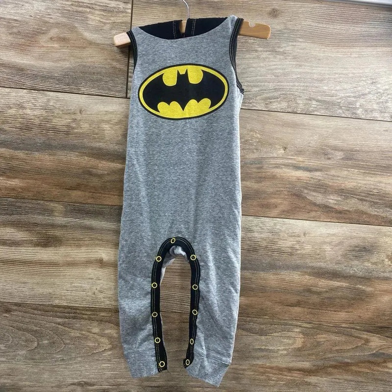 Batman Sleeveless Hooded Romper sz 18m Grey 18m Used
