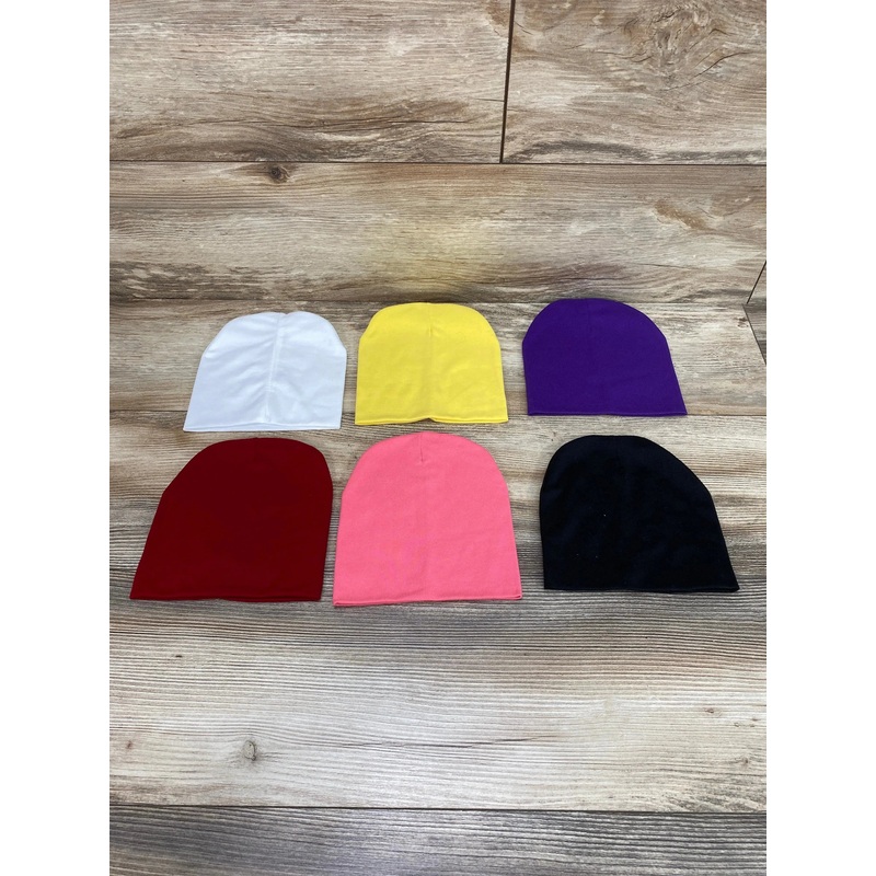 6Pk Basic Beanie Multi Colors