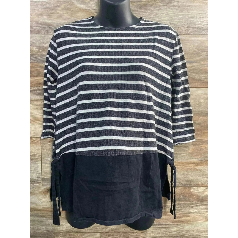 Asos Maternity Striped Shirt Black sz XS