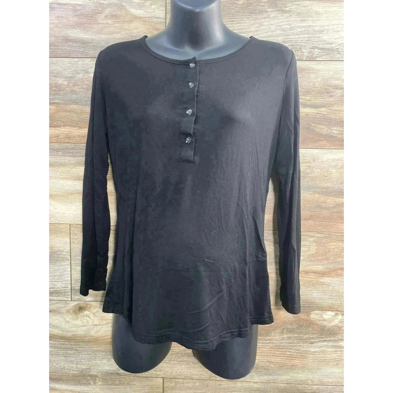 Bearsland Henley Shirt Black sz Small
