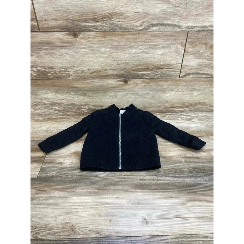 Wonder Nation Quilted Jacket Black sz 24m