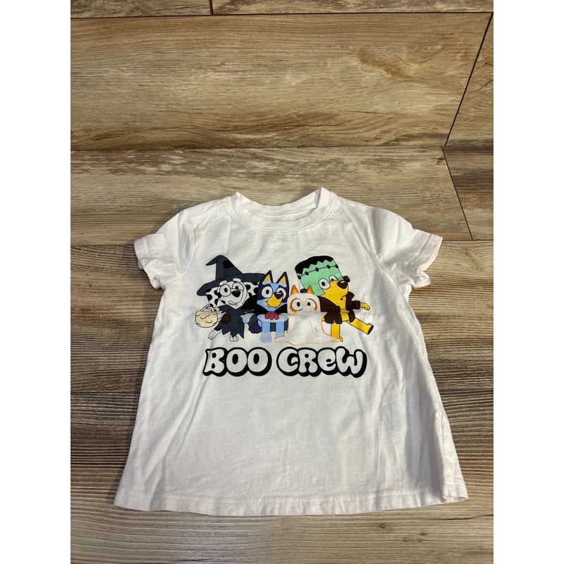 Bluey Boo Crew Halloween Shirt White sz 3T White 3T