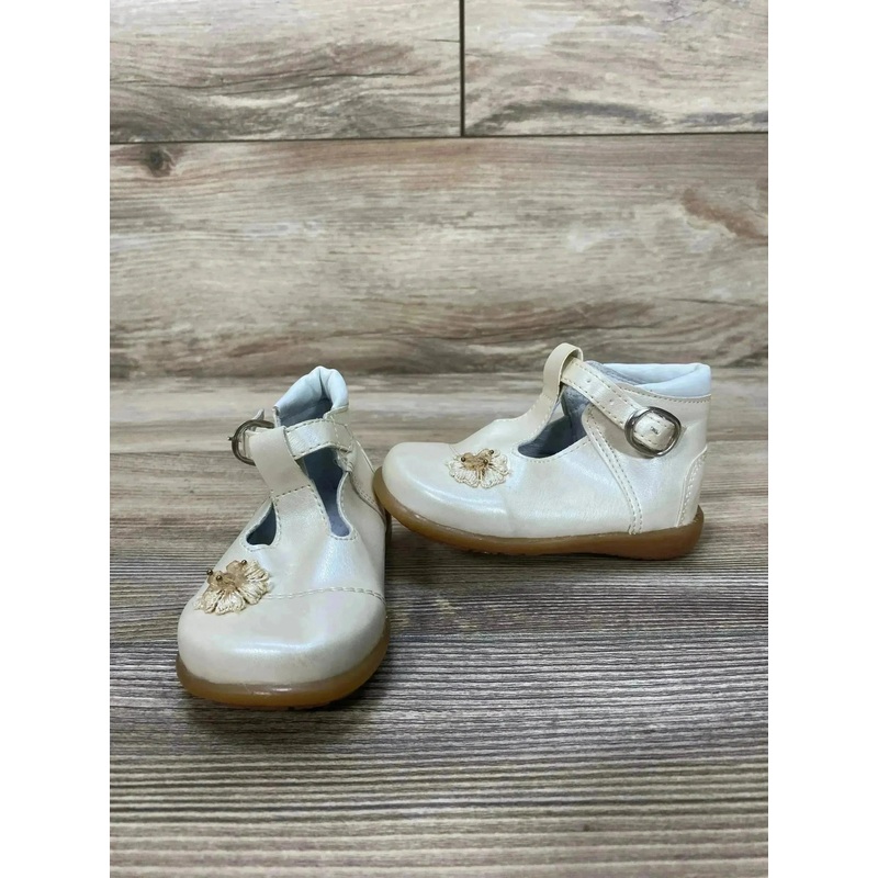 A&P Kids Shoes Girls' Mary Jane High Top Walkers Off White Sz 4c