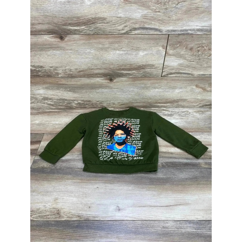 Black History Month My Dreams My Future Sweatshirt Green sz 4T