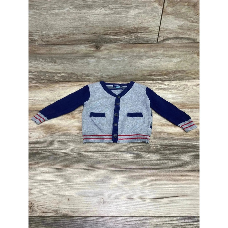 Andy & Evan Cardigan Navy/Grey sz 12-18m