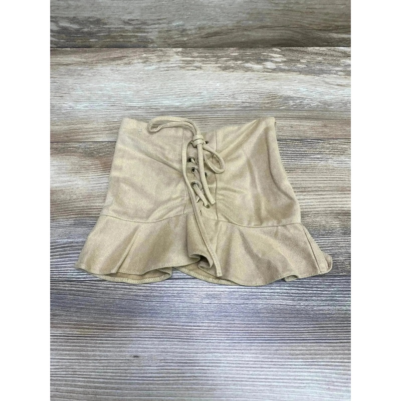 Bailey's Blossom Suede Skirt Brown sz 18-24m