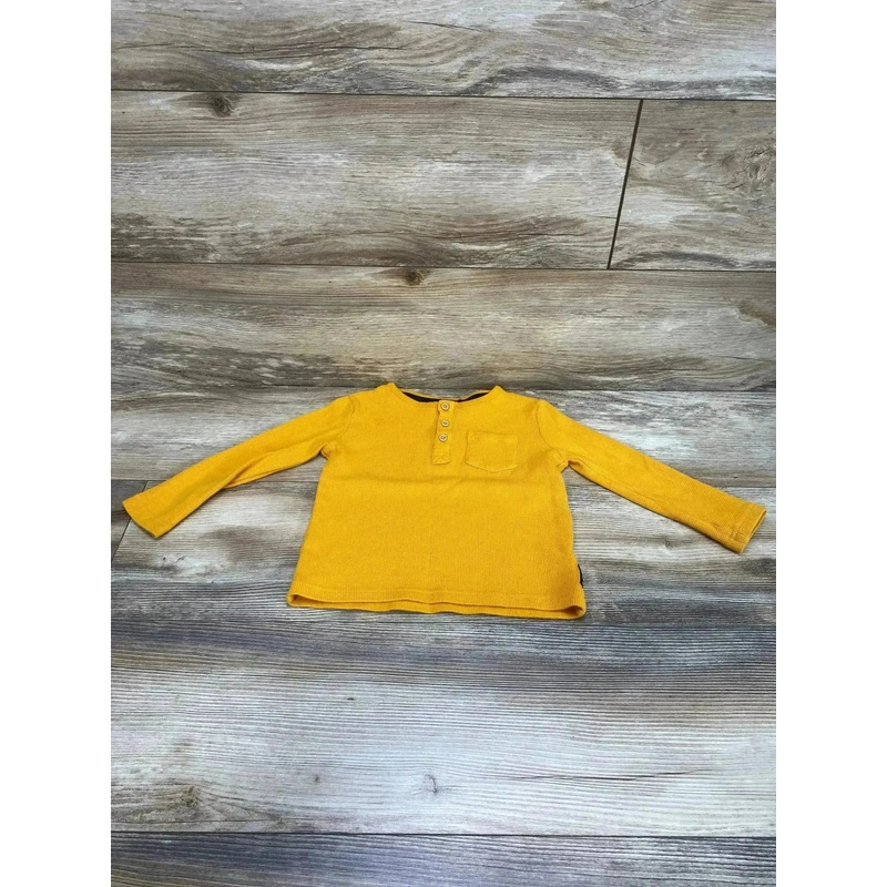 Ben Sherman Henley Thermal Shirt Yellow sz 4T