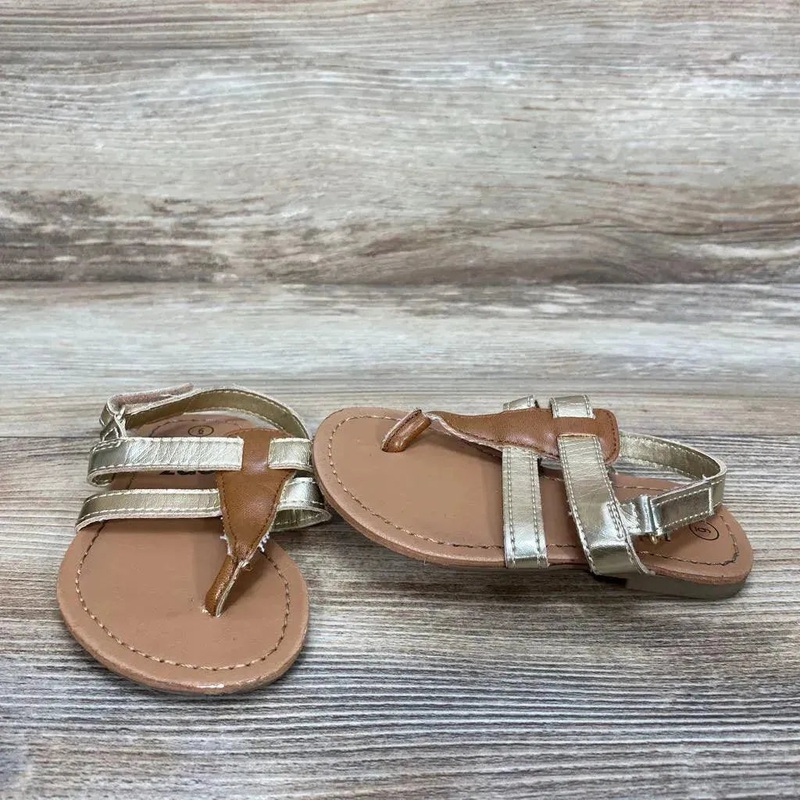 Zoe & Zac Sandals sz 6c Gold 6c Used