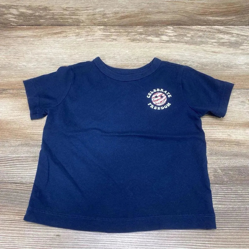Way To Celebrate 'Celebrate Freedom' Shirt sz 18m Navy 18m Used