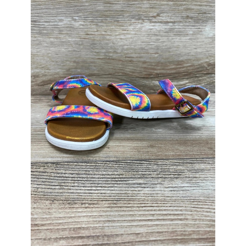 Wonder Nation Tie Dye Sandals Red sz 8c