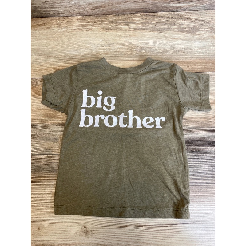 Bella + Canvas Kids 'big brother' Shirt Green sz 2T