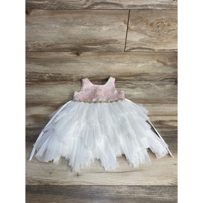 American Princess Floral Tulle Dress Pink sz 2T