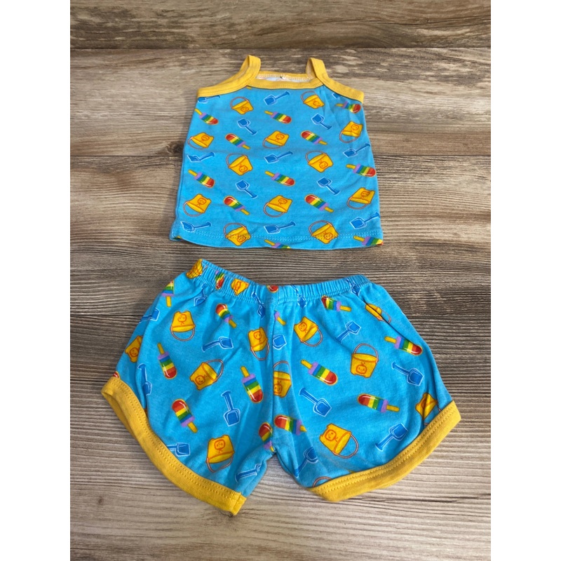 2pc Cocomelon Top & Shorts Blue sz 0-3m Blue Newborn