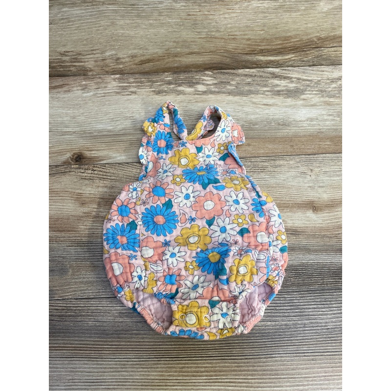 Angel Dear Groovy Daisy Romper Pink sz 3-6m