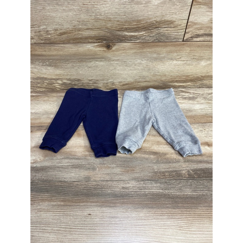 2pk Pants Navy/Gray sz 0-3m Navy Newborn