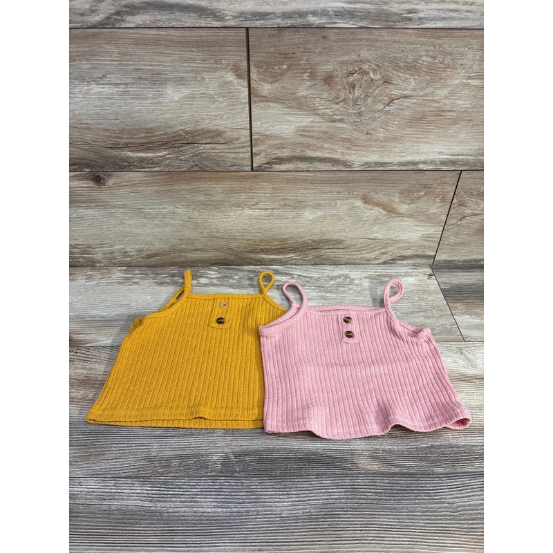 2pk Tank Tops Orange/Pink sz 3T Orange 3T
