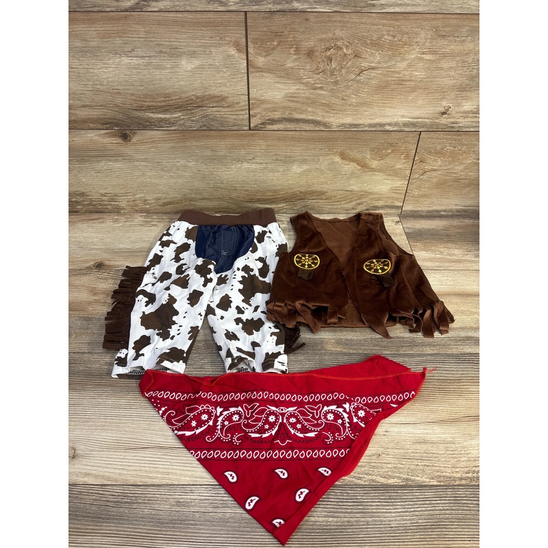 3pc Cowboy Vest Set Brown sz 12m Brown 12m