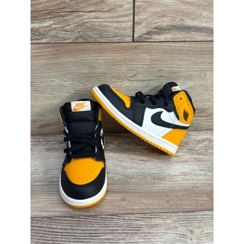 Air Jordan 1 Retro High OG TD 'Yellow Toe' Sneakers sz 9c