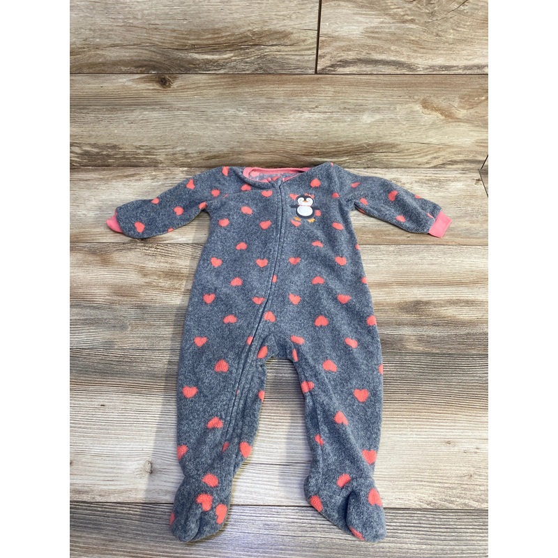 Absorba Heart Print Blanket Sleeper Grey sz 9m Grey 9m