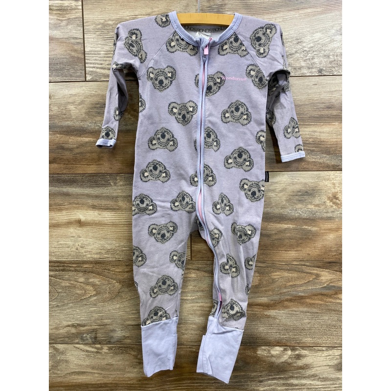 Bonds Koala Print Zip Wondersuit Purple sz 12-18m Purple 12m