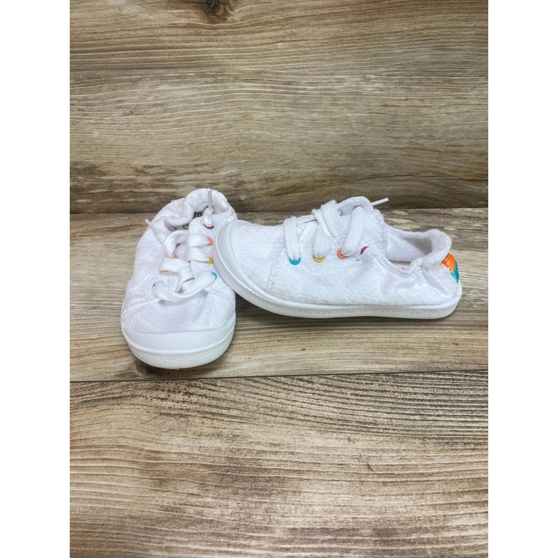 Wonder Nation Girls' Casual Bump Toe Sneaker White Sz 10c