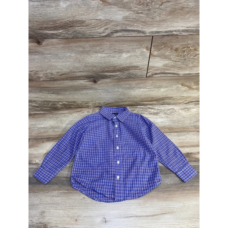 Andy & Evan Button Up Shirt Blue sz 4T Blue 4T