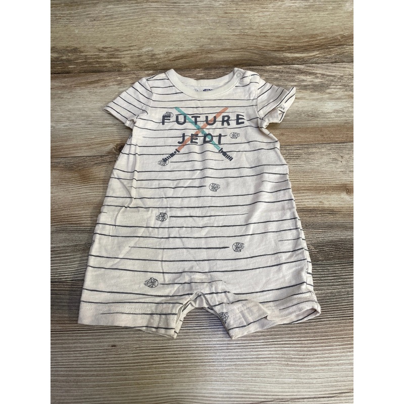 Baby Gap Star Wars Striped Shortie Romper Pebble sz 6-12m Beige 6m
