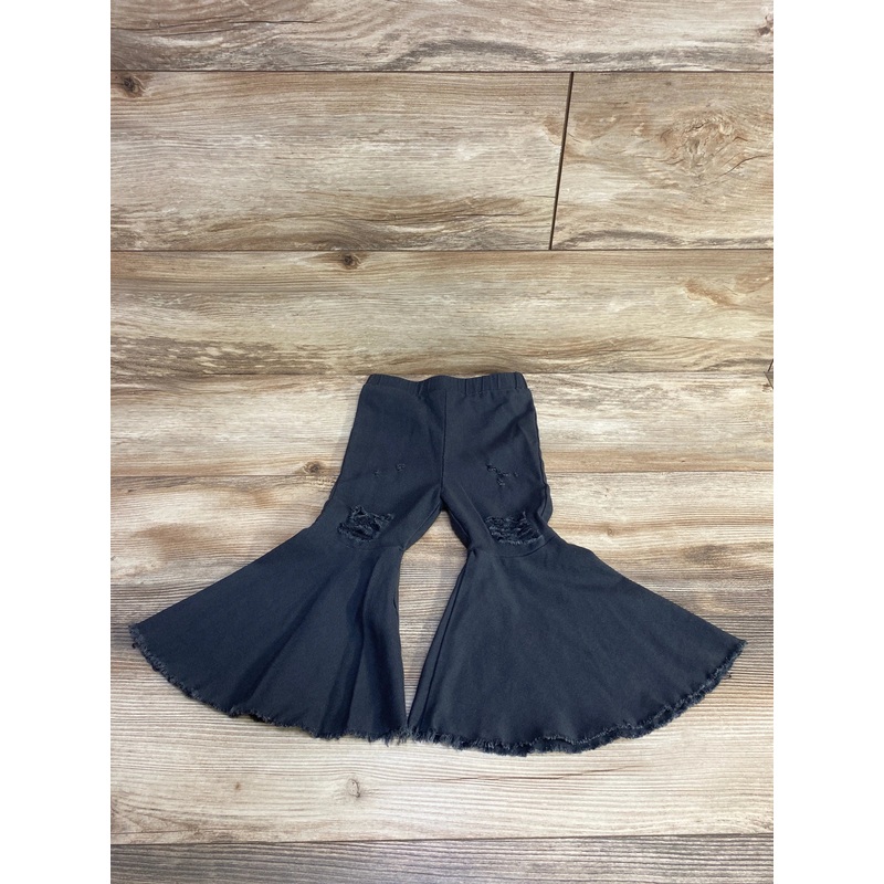 Bailey's Blossoms Distressed Bell Bottoms Grey sz 2T Grey 2T