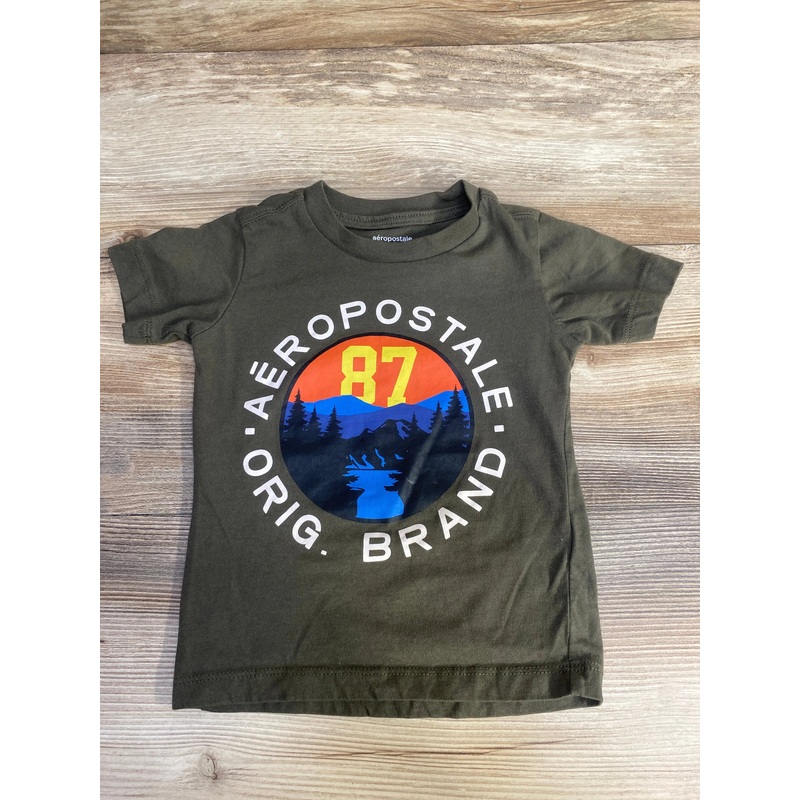 Aeropostale Kids Graphic Tee Green sz 2T