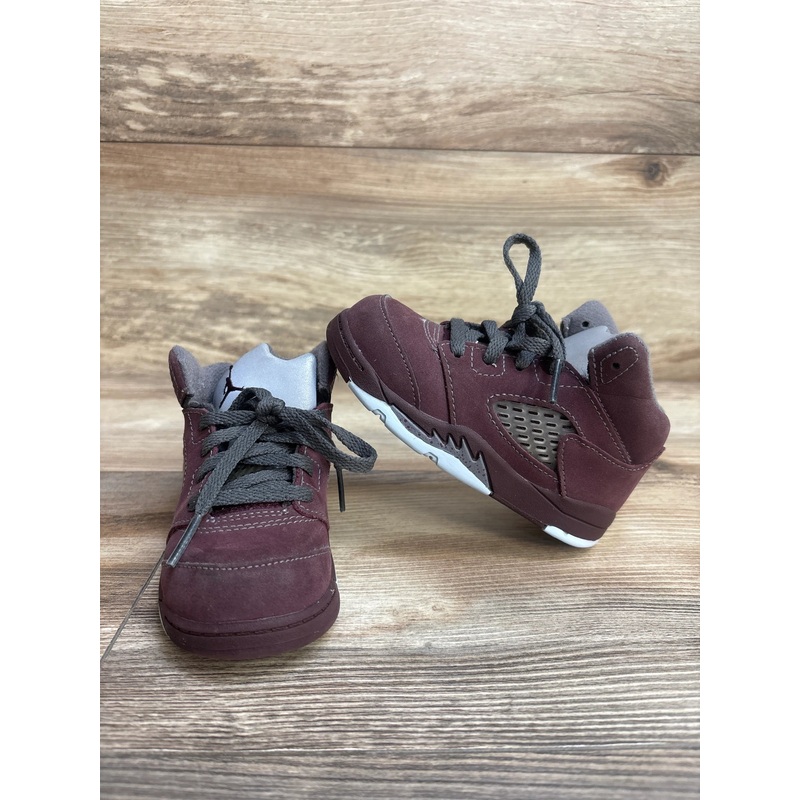 Air Jordan 5 Retro SE TD 'Burgundy' Sneakers sz 7c