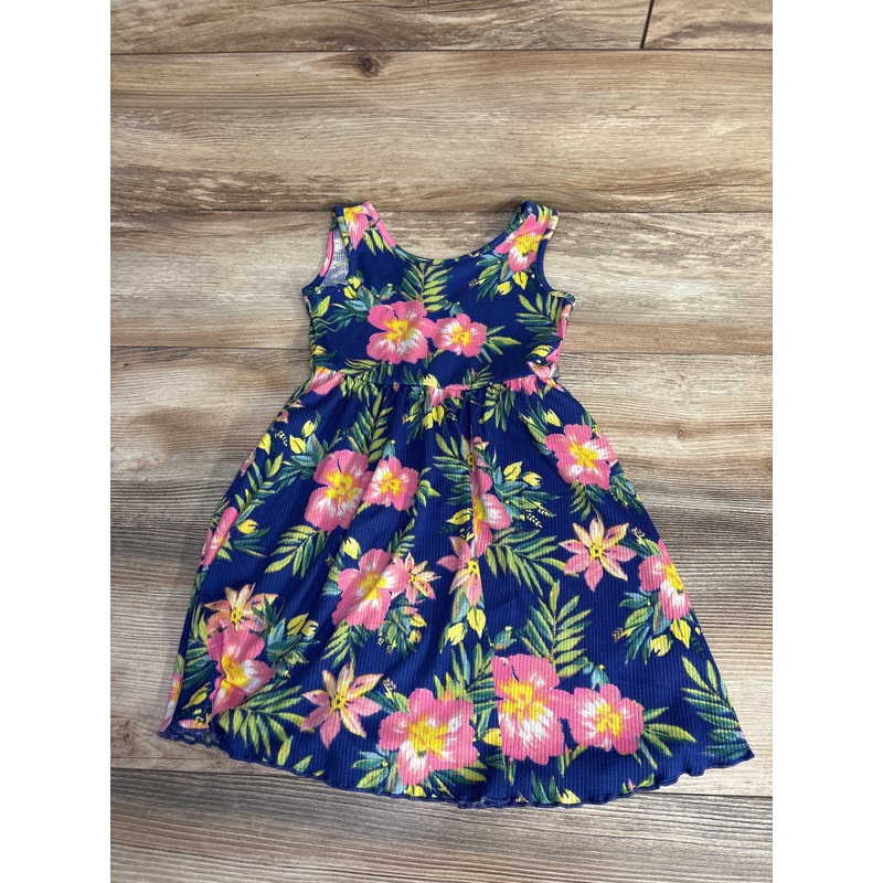 Zunie Tank Floral Dress Blue sz 4-5T Blue 4T