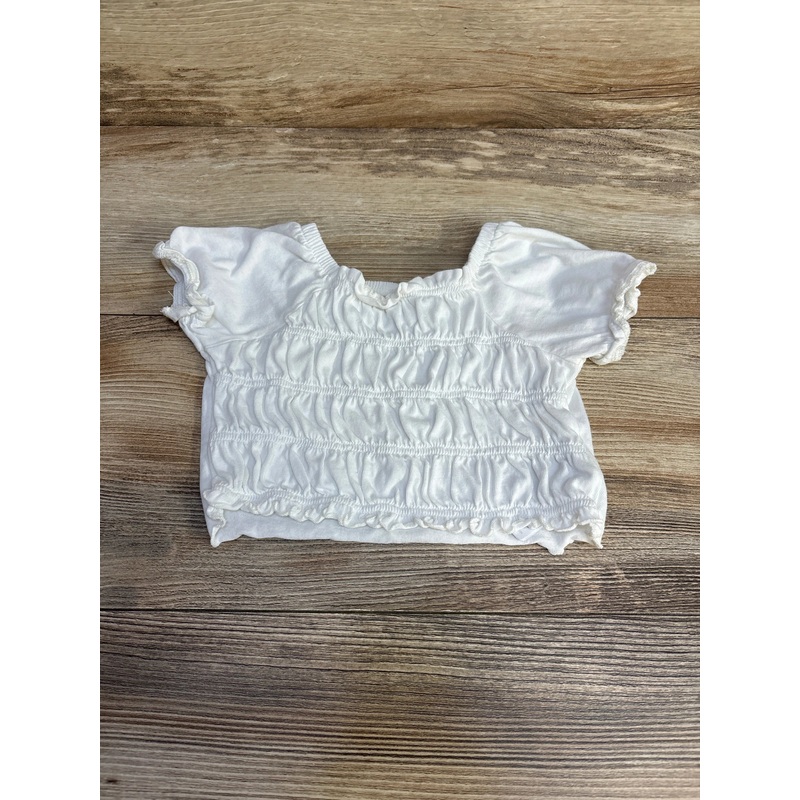 Baby Gap Smocked Top White sz 12-18m White 12m