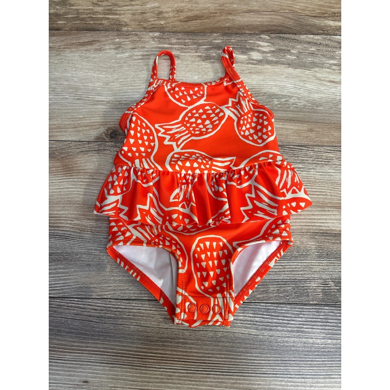 Carter's 1pc Pineapple Print Swimsuit Orange sz 9m Orange 9m