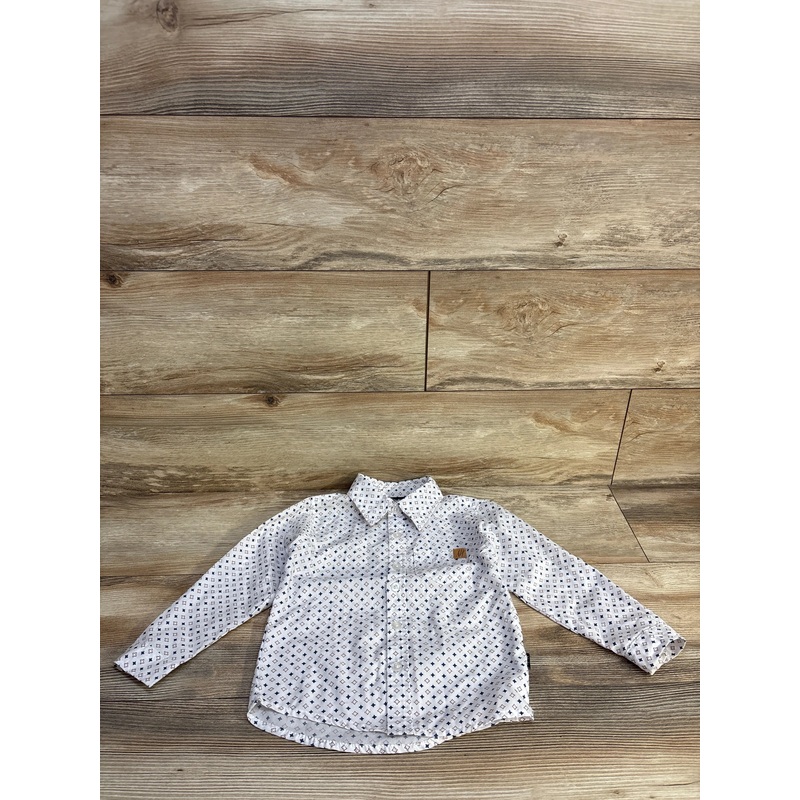 American Hawk Button Up Shirt White sz 4T White 4T