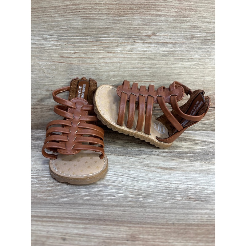 Wonder Nation Gladiator Sandals Brown sz 2c