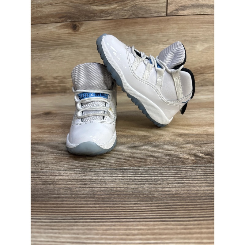 Air Jordan 11 Retro TD 'Legend Blue / Columbia' Sneakers sz 8c