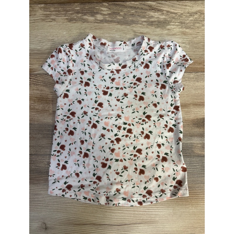 Young Hearts Floral Shirt White sz 4T White 4T
