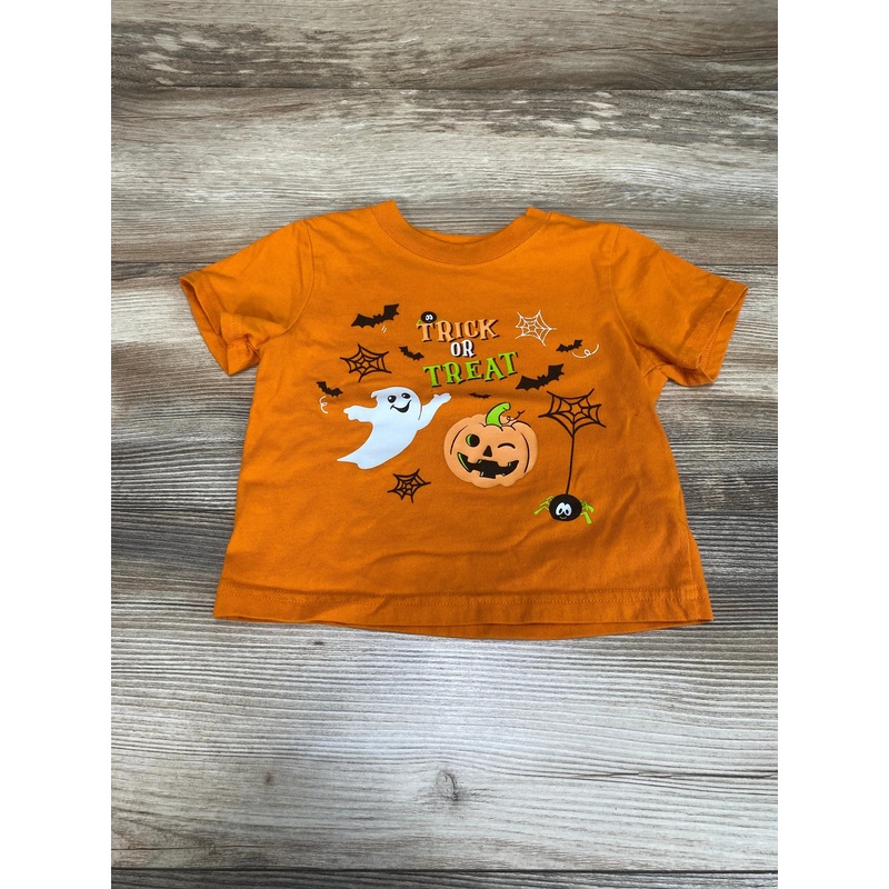 Wonder Nation "Trick or Treat" Shirt Orange Sz 12m