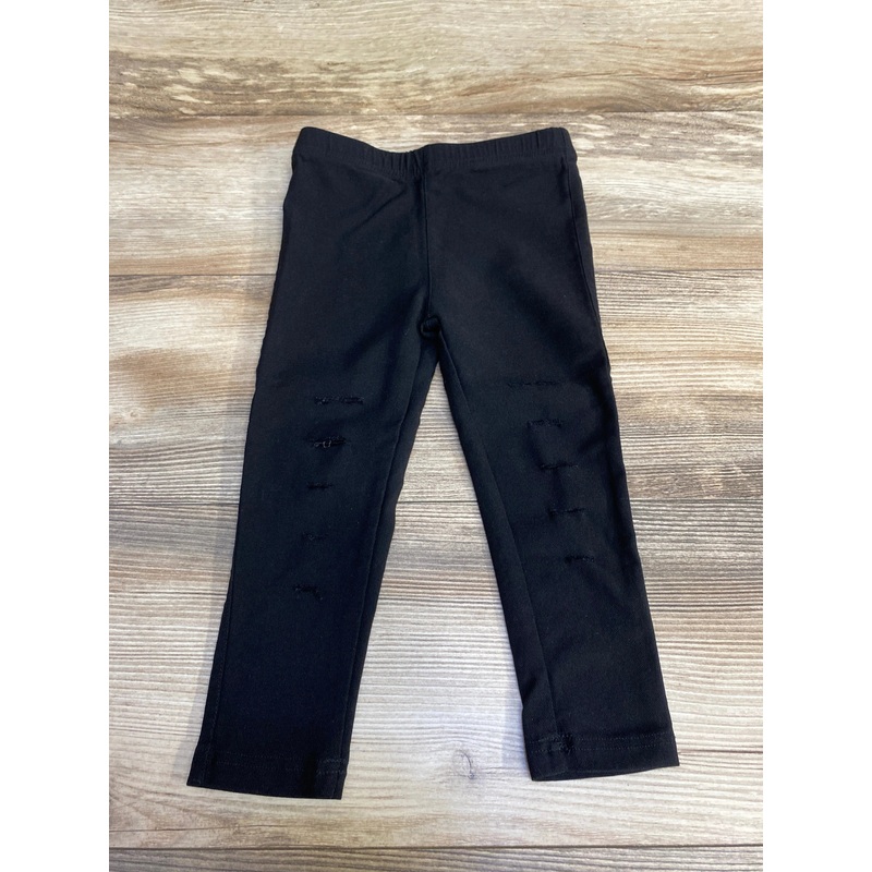 Bailey's Blossoms Distressed Pants Black sz 3T Black 3T